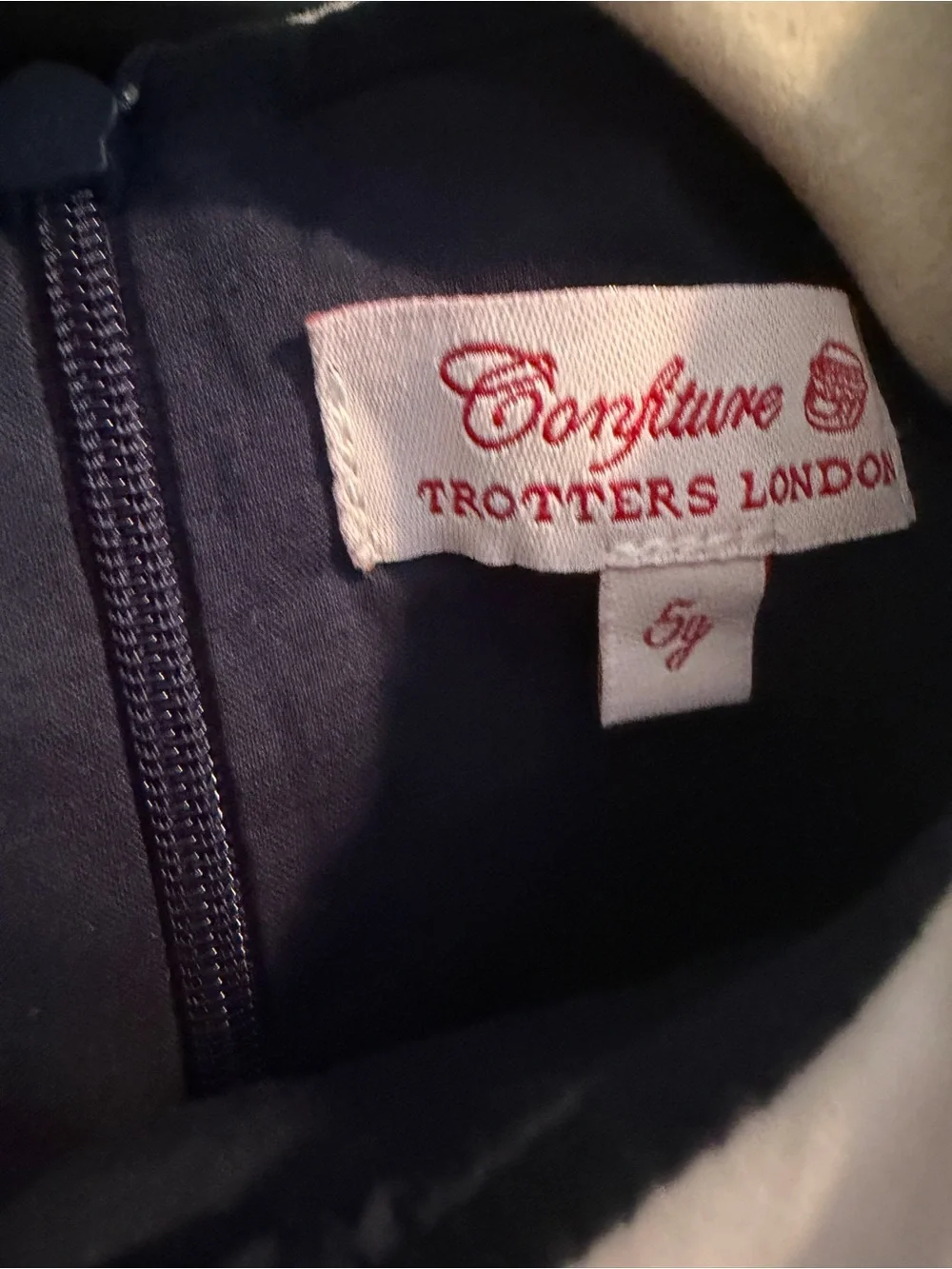 Trotters London Confiture Floral Corduroy Dress 5Y Like New